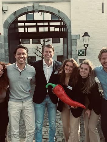 Students at an international programme