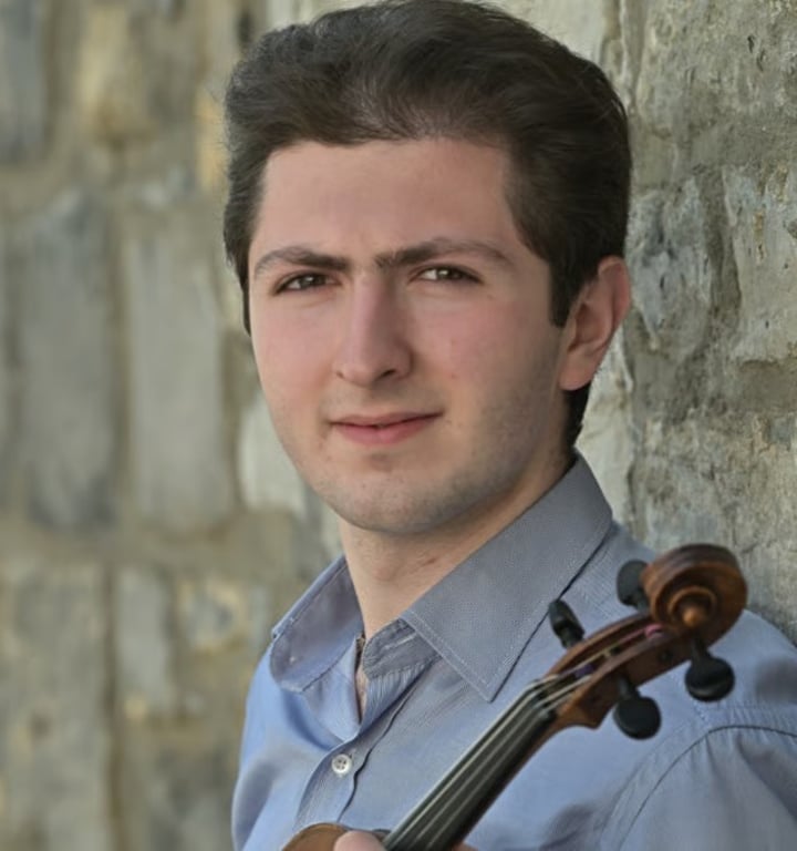 Music conservatory student with his cello