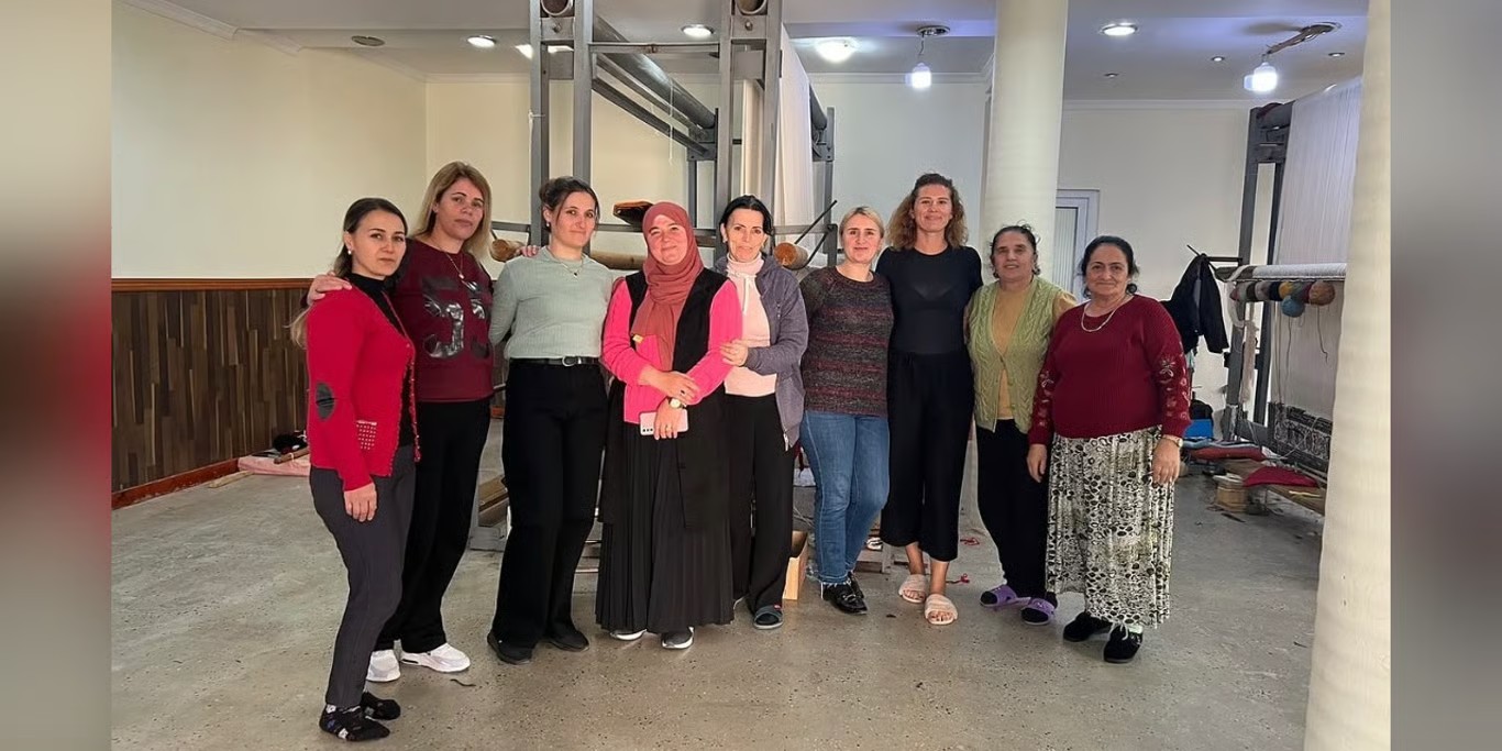 Women at a support and craft centre