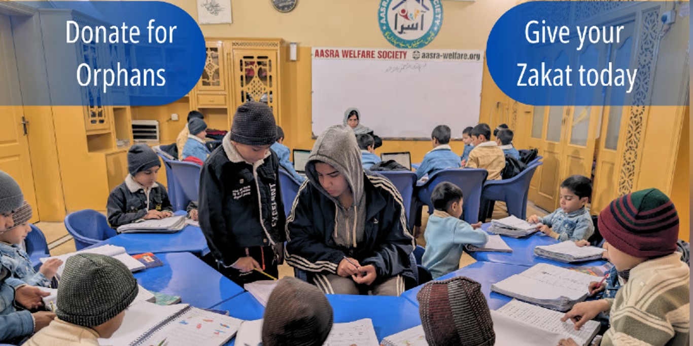 Children studying in a classroom