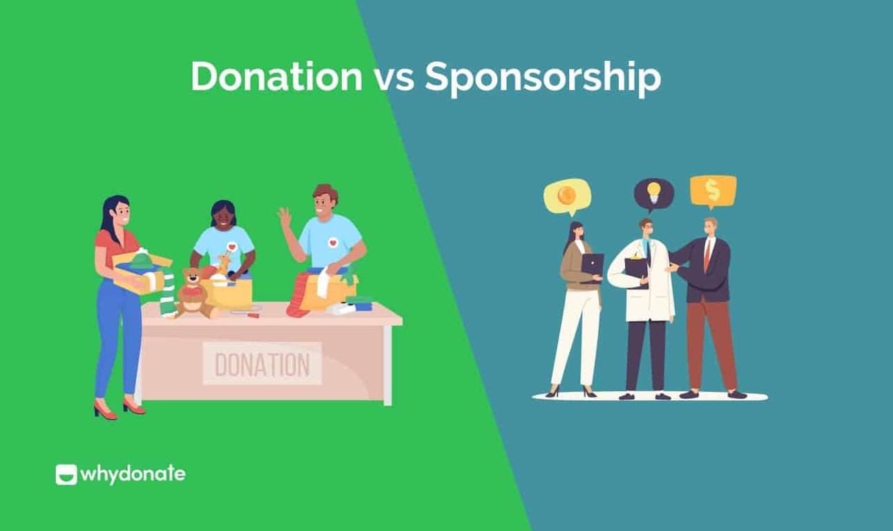 Donation vs Sponsorship: What’s the Difference?