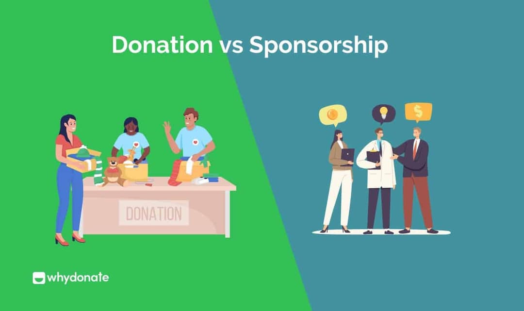 Donation vs Sponsorship: What’s the Difference?