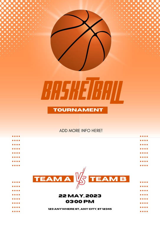 Basketball Fundraiser Flyer 3