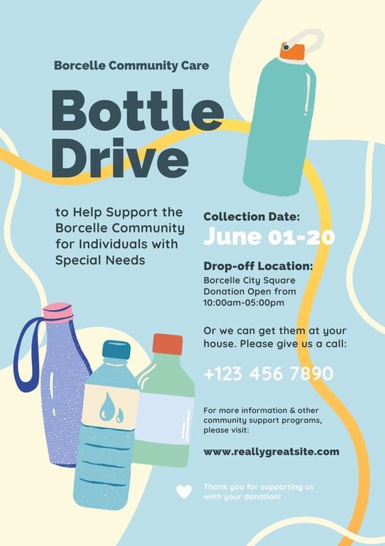 Bottle Drive Flyer