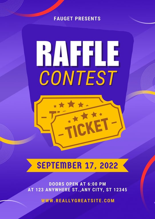 Fundraising Raffle Flyer
