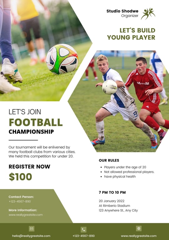 Foootball Fundraiser Template 3