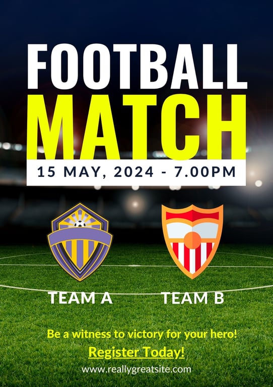 Football Fundraiser Flyer
