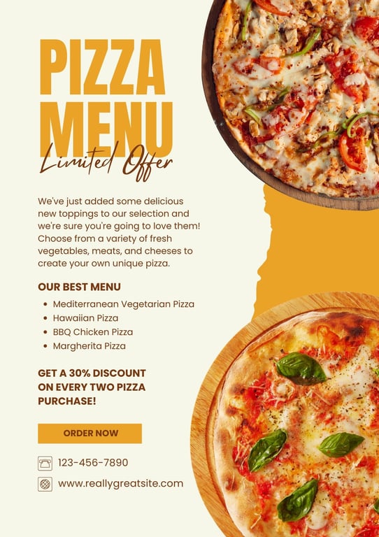 Pizza Fundraiser Flyer 2