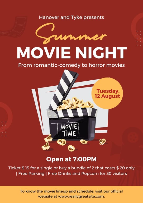Popcorn Fundraiser Flyer Idea