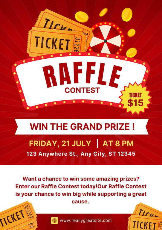 Raffle Fundraiser Flyer 1