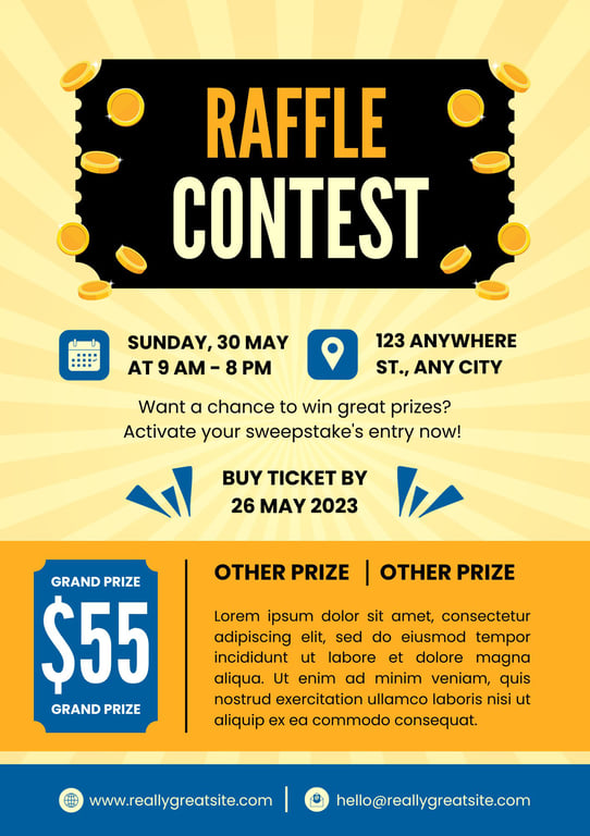 Raffle Fundraiser Flyer 2