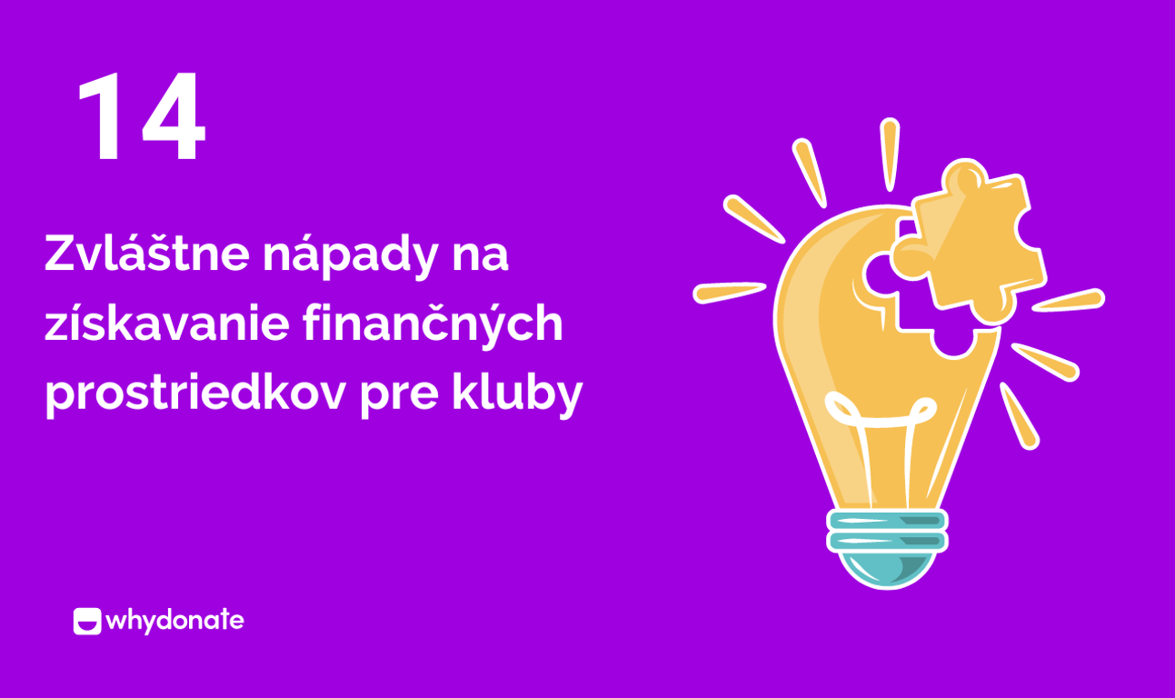 14 bizarných nápadov na získavanie finančných prostriedkov pre kluby