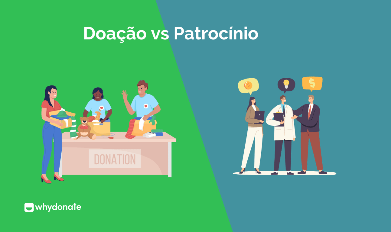 Doação vs Patrocínio | Qual é a diferença entre patrocínio e doação