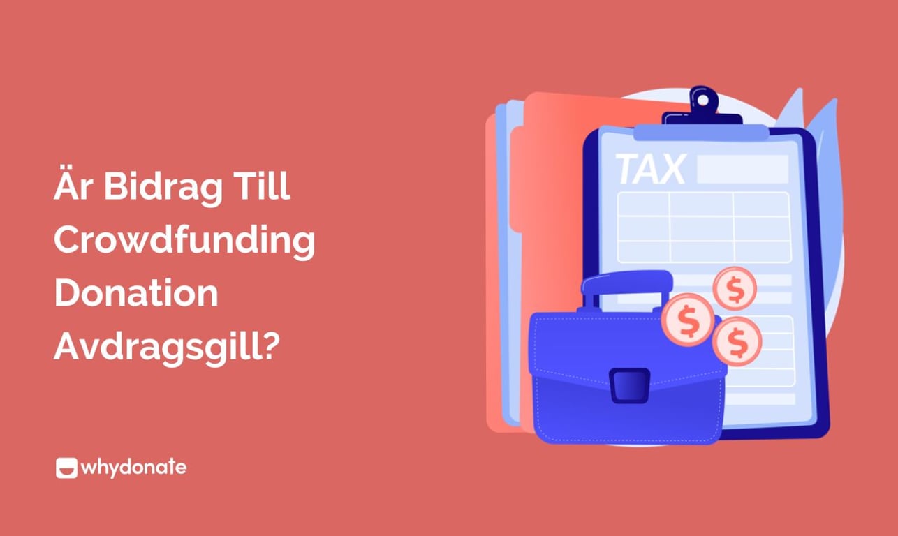 Är bidrag till crowdfunding donation avdragsgill?
