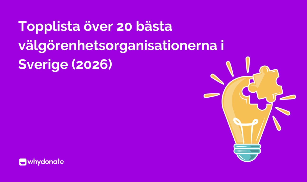 De 20 bästa välgörenhetsorganisationerna i Sverige 2026