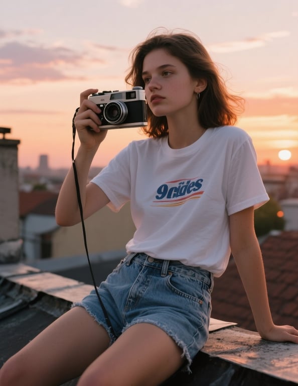 AI image editor original photo of a woman for AI portrait generation.