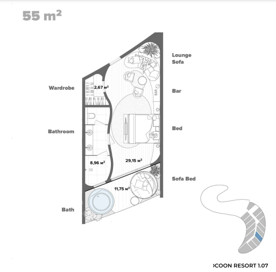 Apartment 1BR in Cemagi photo 19