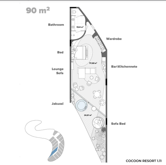 Apartment 1BR in Cemagi photo 17