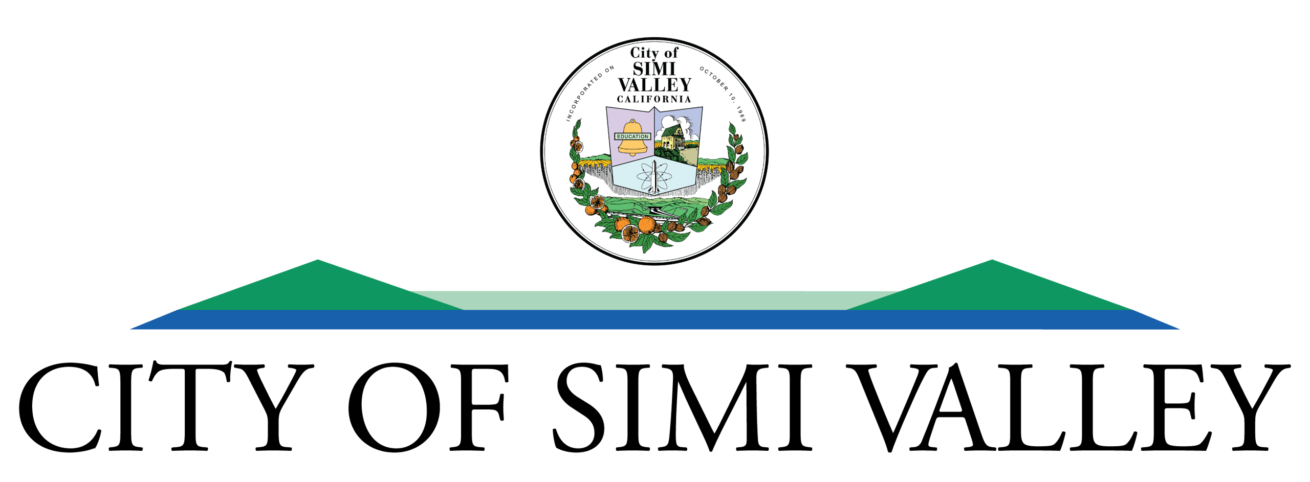 City of Simi Valley - black header - transparent