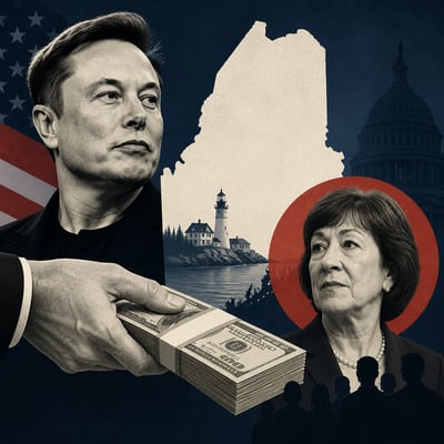 Musk Money Complicates Collins’s Reelection topic image