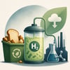 Waste Bread Enables Carbon-Negative Hydrogenation topic image