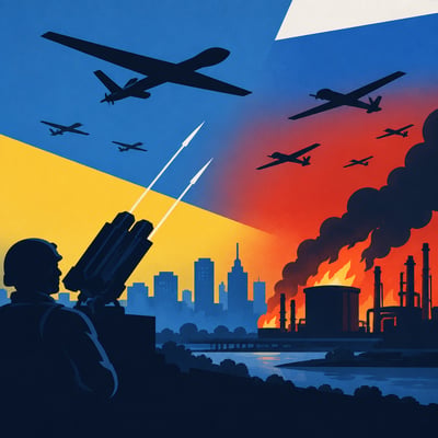Russia-Ukraine Long-Range Drone Escalation topic image
