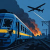 Russian Drone Strikes on Ukrainian Transport topic image