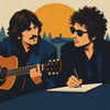 George Harrison and Bob Dylan topic image