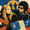 Joni Mitchell and Bob Dylan topic image