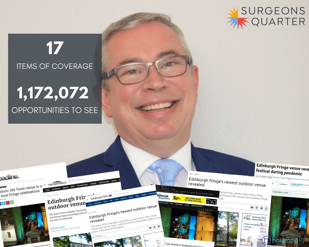 Hotel PR photography, Surgeons Quarter reaches millions of people thanks to our Hotel PR experts SP graphic