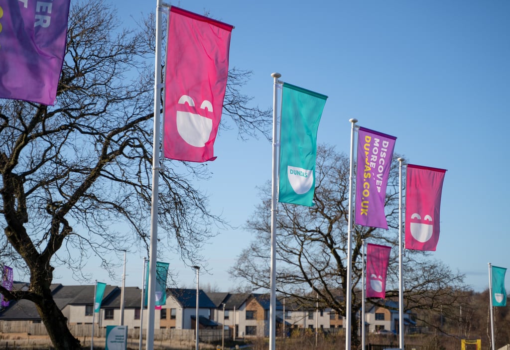 property PR photography, Dundas Flags