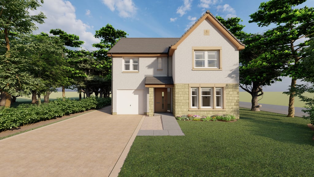 Property PR photography, Gillespie house, CGI graphic