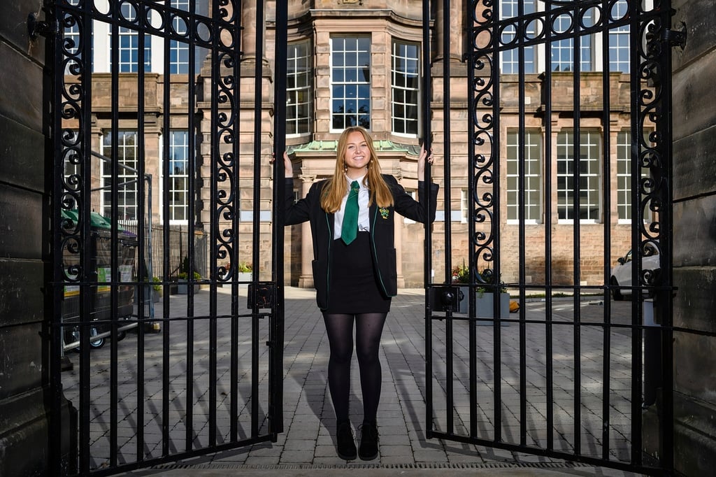 Property PR Photography, 19 OCT Hannah Douglas-Walker at the gates built by great-grandfather