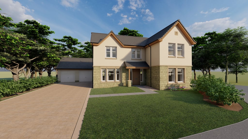 Property PR photography, Dundas Estates, phase four Uphall Station Village CGI