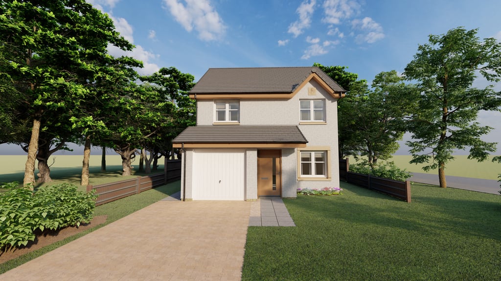 Property PR photography, Dundas Estates, phase four Uphall Station Village CGI