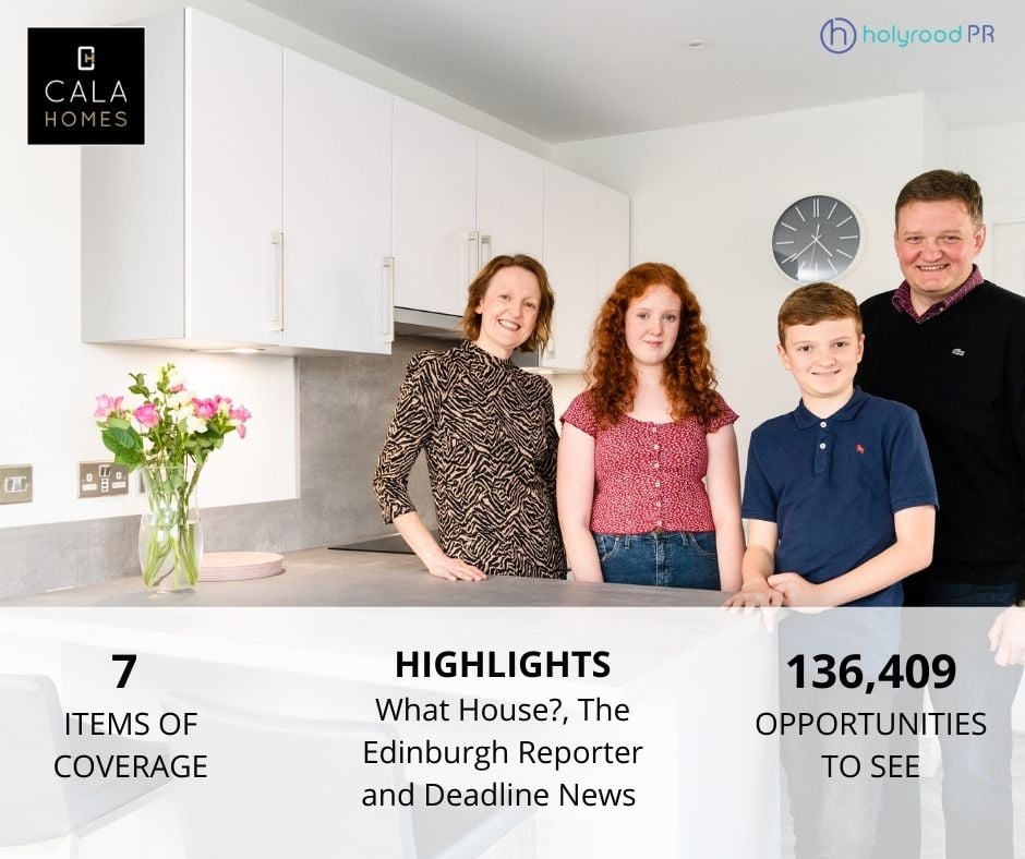Property PR Photography, CALA Homes Winchburgh Happy Buyers Oakbank media success