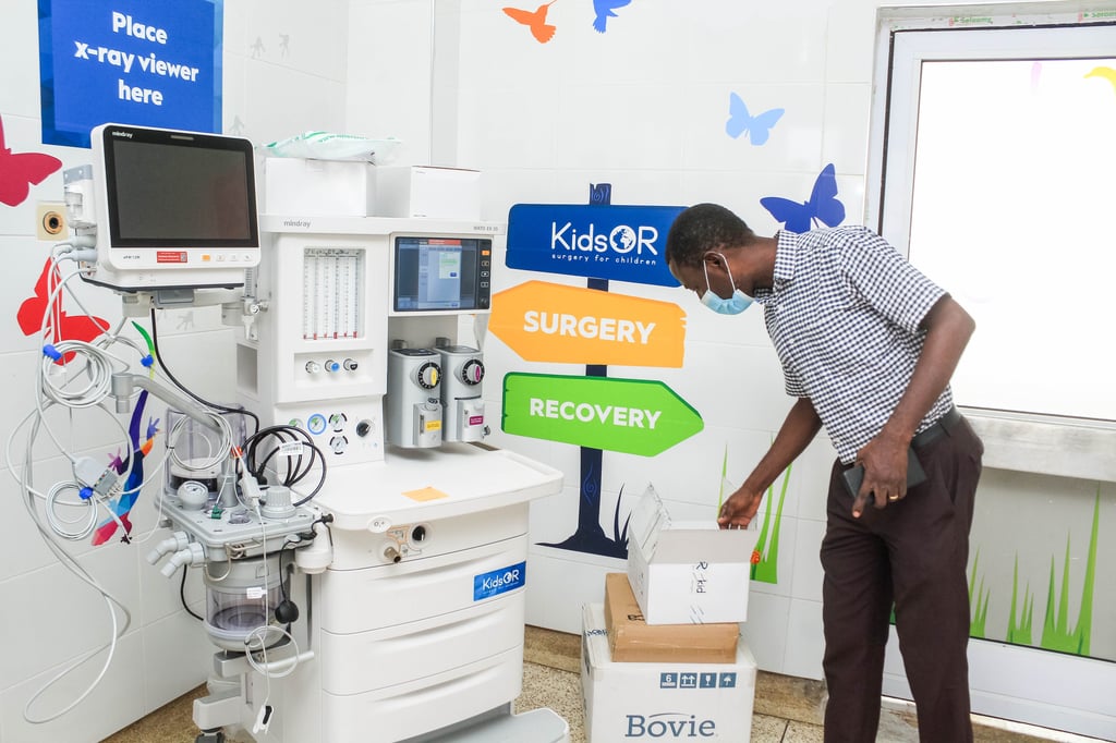 Health PR photography, Scottish charity Kids OR installs 50 operating rooms in just three years
