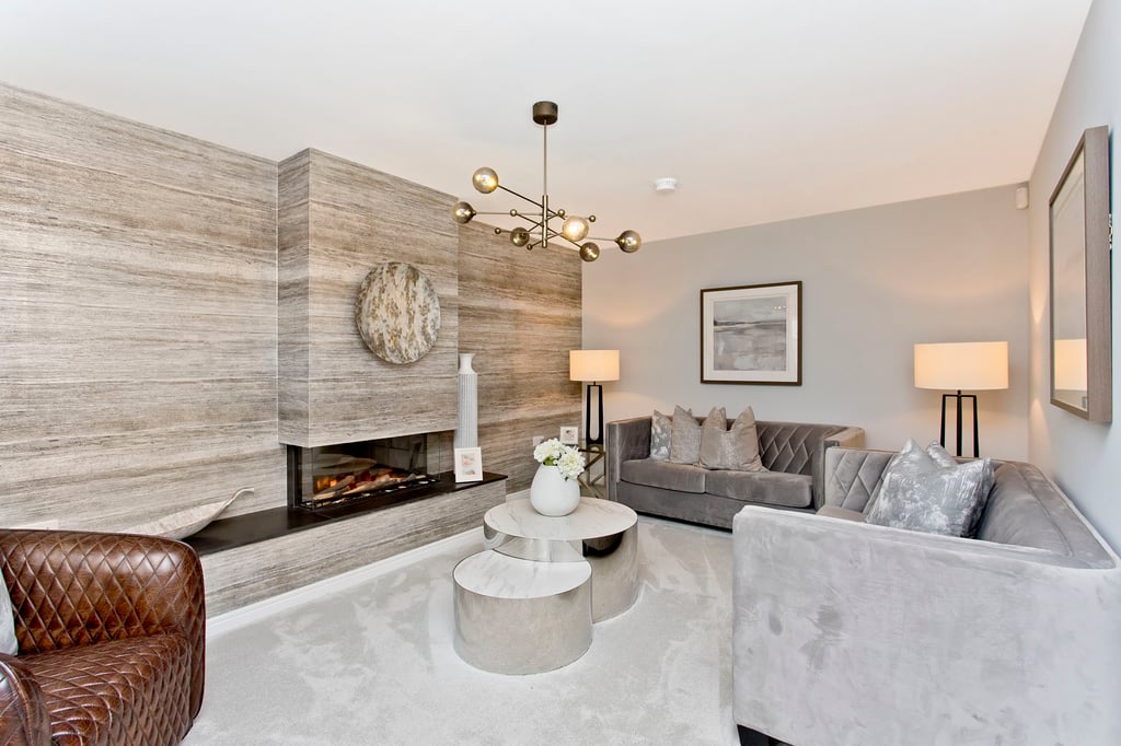 Property PR, Lounge at Gilbertfield Woods site in Cambuslang, South Lanarkshire Dundas development