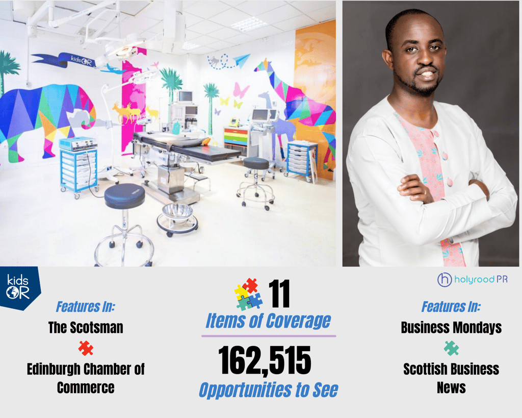 charity PR Photography, Artemis partnership success post graphic