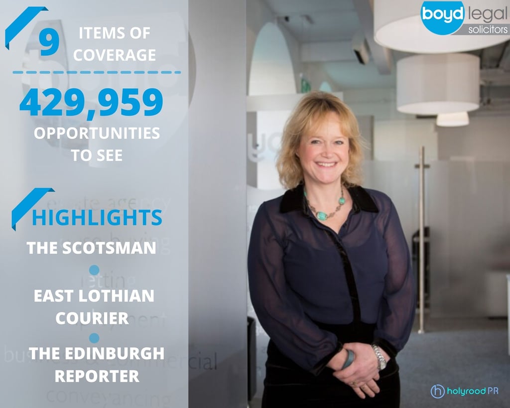 legal PR photography, East Lothian business acquisition brings media success for Boyd Legal