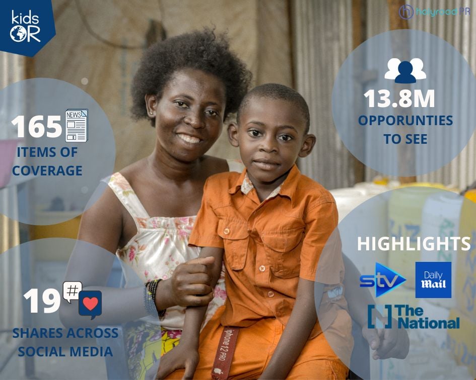 Scottish PR agency photography, KidsOR global report basks in the media and reaches millions