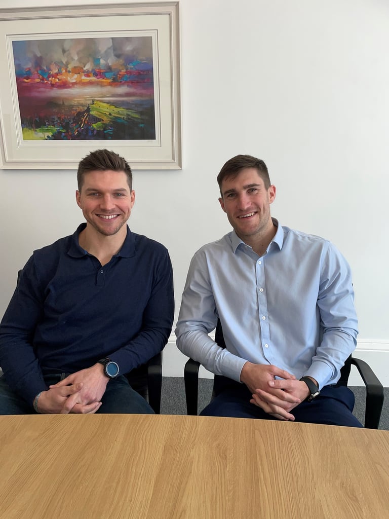 PR Scotland photography features ex-professional rugby players, Mike Allan & Jason Baggott