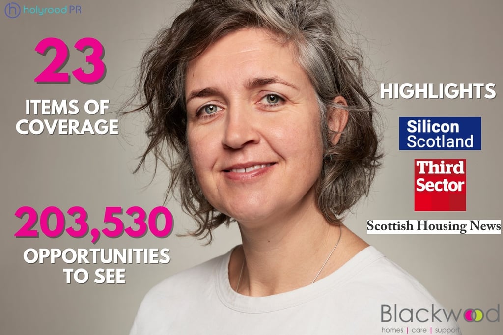 Scottish PR agency photography highlights Blackwood's charity expert appointment media success