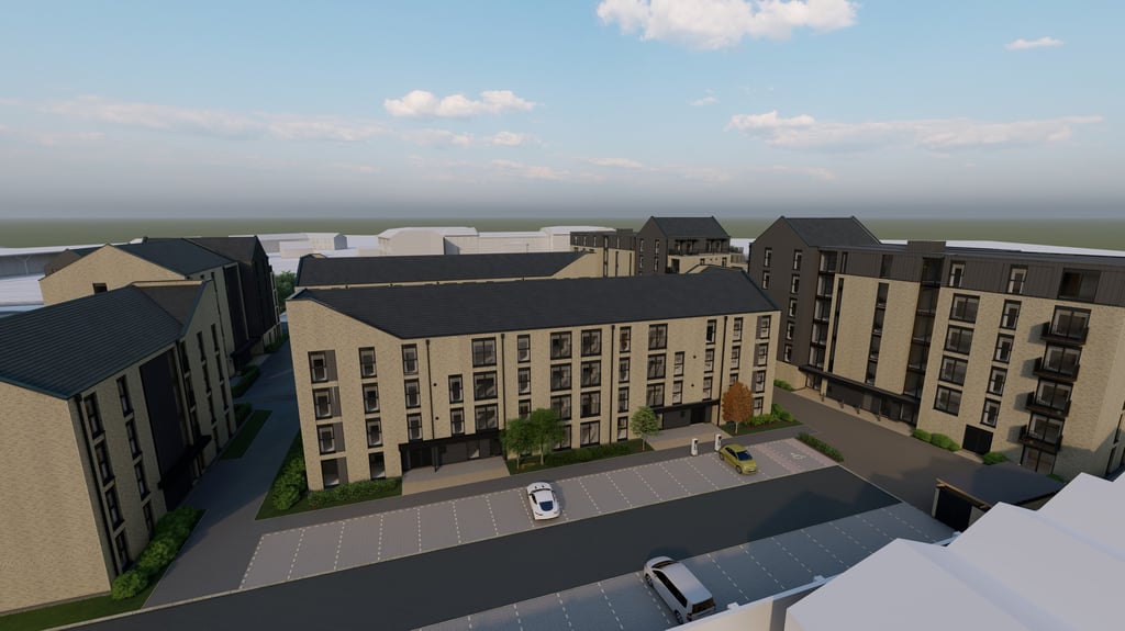 PR Edinburgh Photography shows new apartments at he Wireworks in Musselburgh