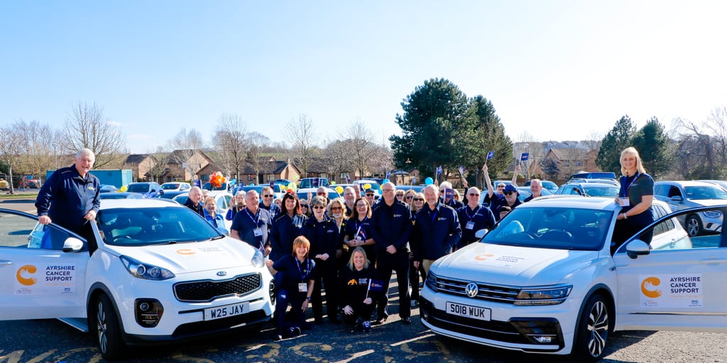 Ayrshire Cancer Support volunteers captured by Scottish PR agency photography