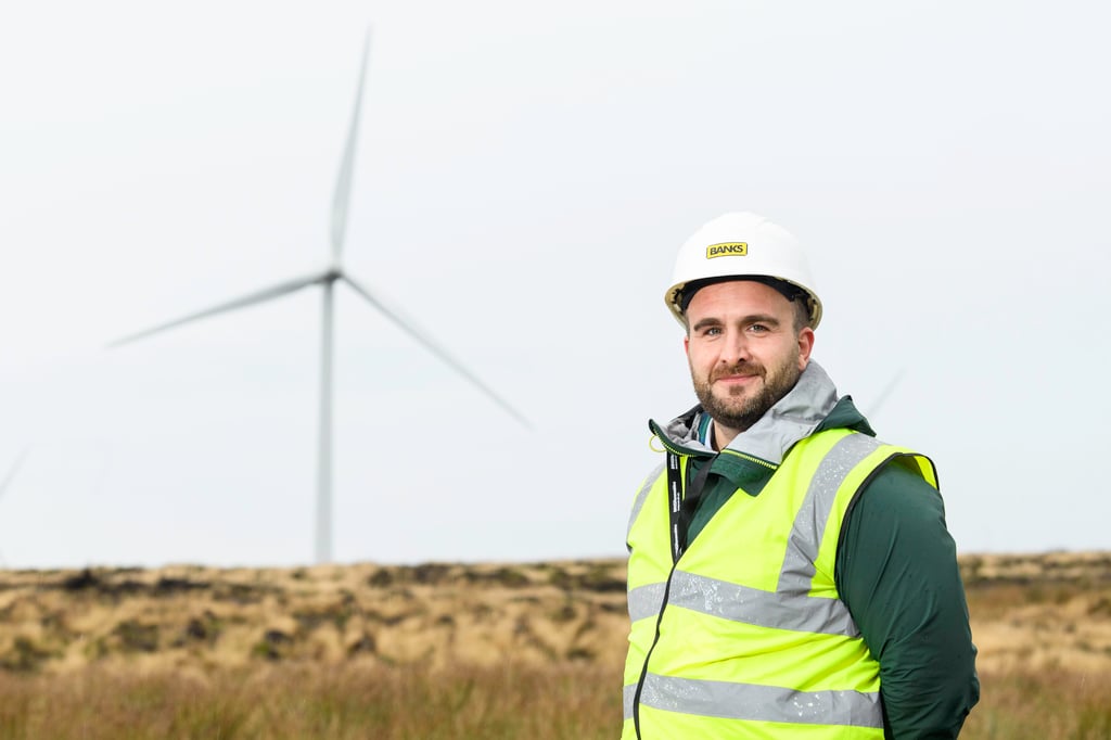 Scottish PR agency photography features Gordon Thomson, Head of Projects at Banks Renewables