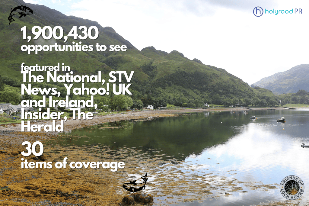 Scottish PR agency graphic showcases boatload of coverage for small fishing community