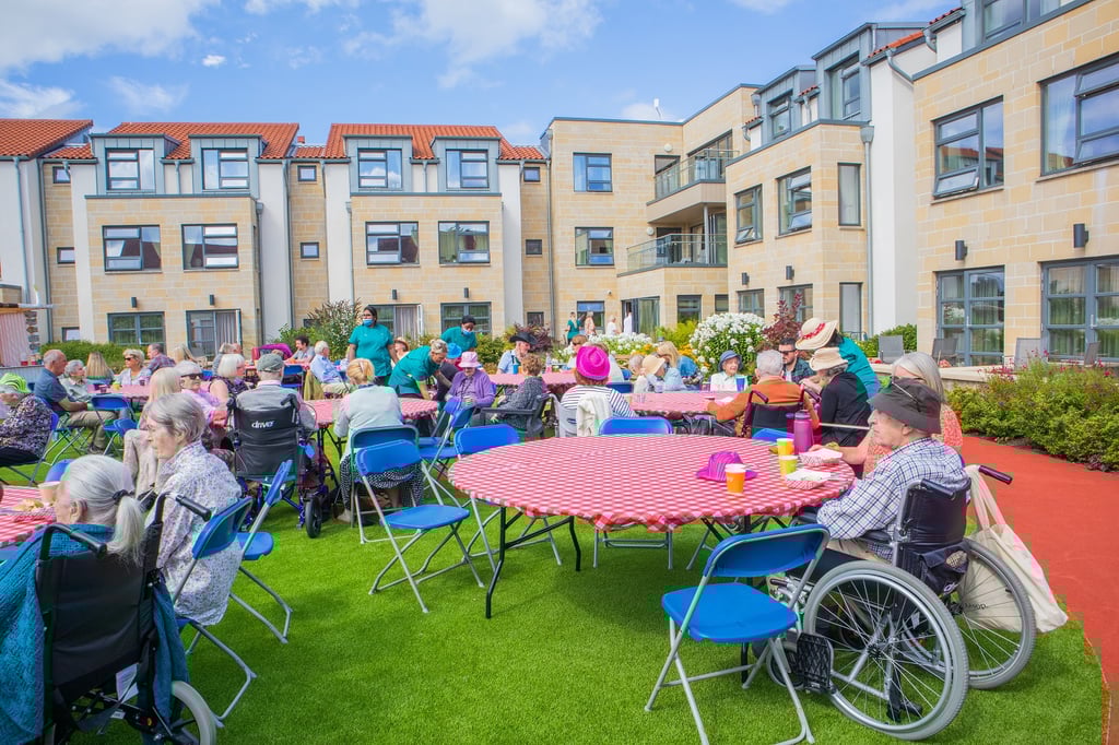Scottish PR showcase Pensioners attending music event run by local musicians