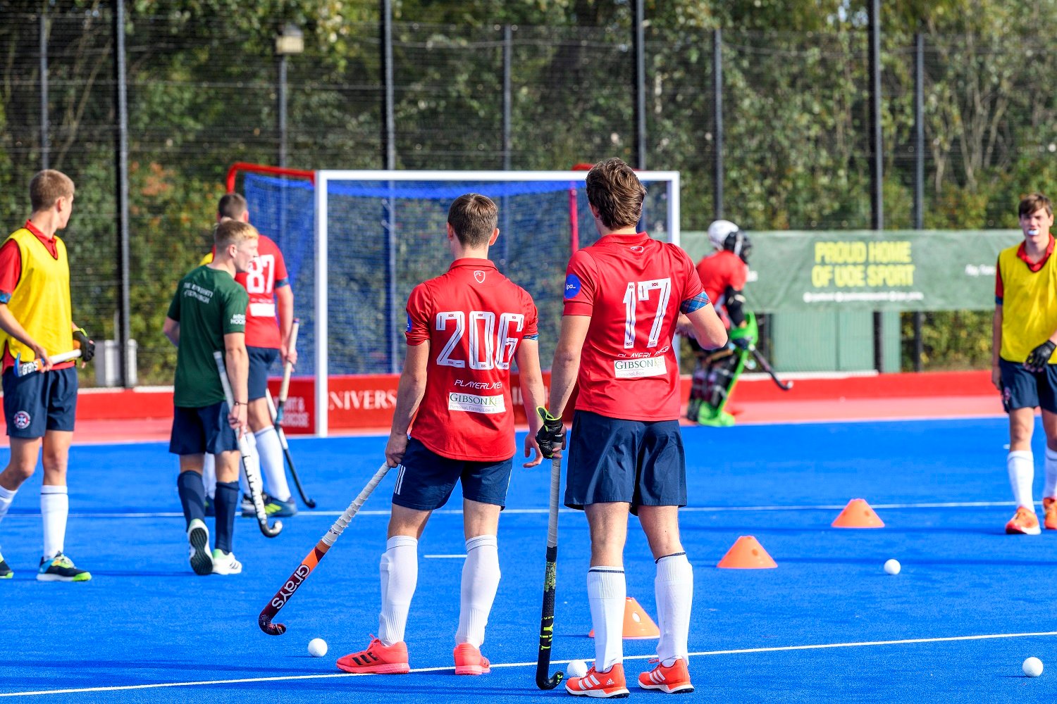 The new EUMHC kit is put through a training session at Peffermill Playing Field