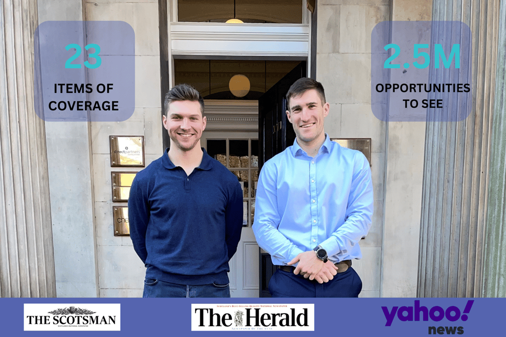 Edinburgh PR agency touches down with major media success as former-rugby stars tackle new job role